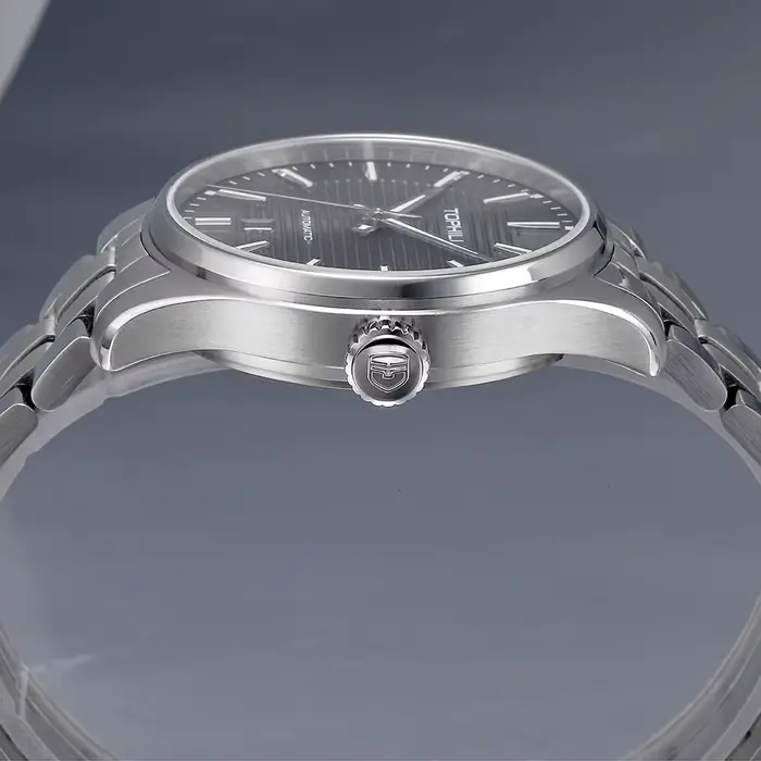 Montre Vintage Automatique TOPHILL en Acier Inoxydable pour Hommes Occasions Spéciales et Tous les Jours