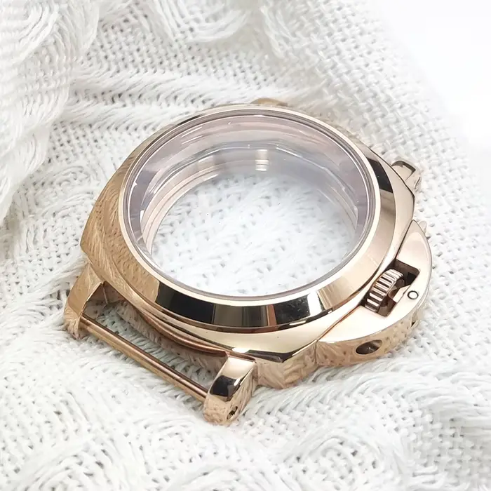 Montre PARNSRPE NH35 Boîtier Doré Acier Inoxydable Cristal Saphir Occasions Spéciales Robuste Élégante Pour Homme Femme