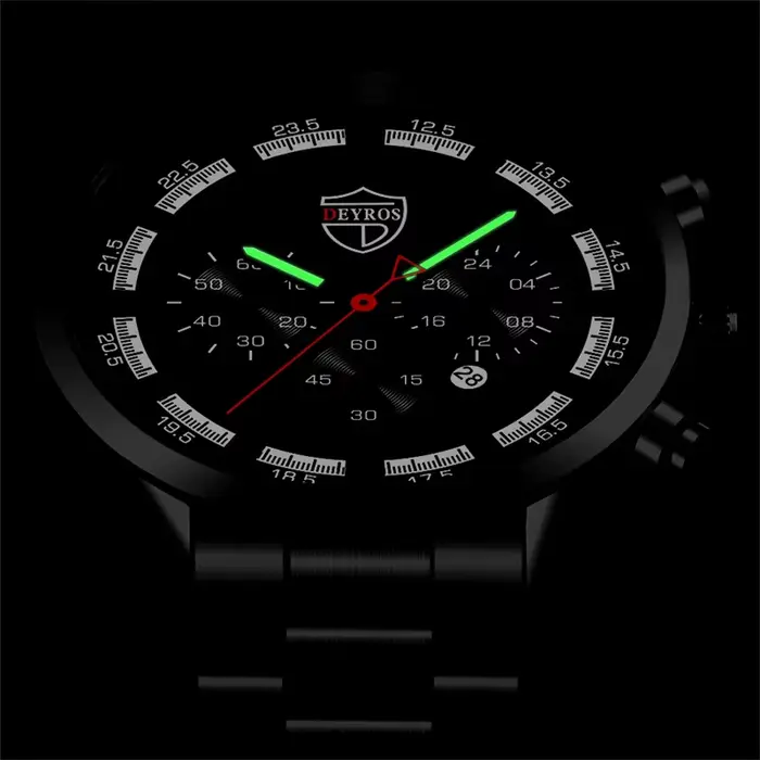 Mode hommes montres de luxe hommes sport or acier inoxydable Quartz montre-bracelet homme affaires montre en cuir décontractée часы мужɔе