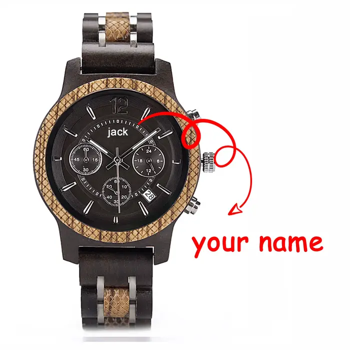 DODO DEER montre en bois pour femmes de luxe rétro lumineux avancé écologique zèbre
