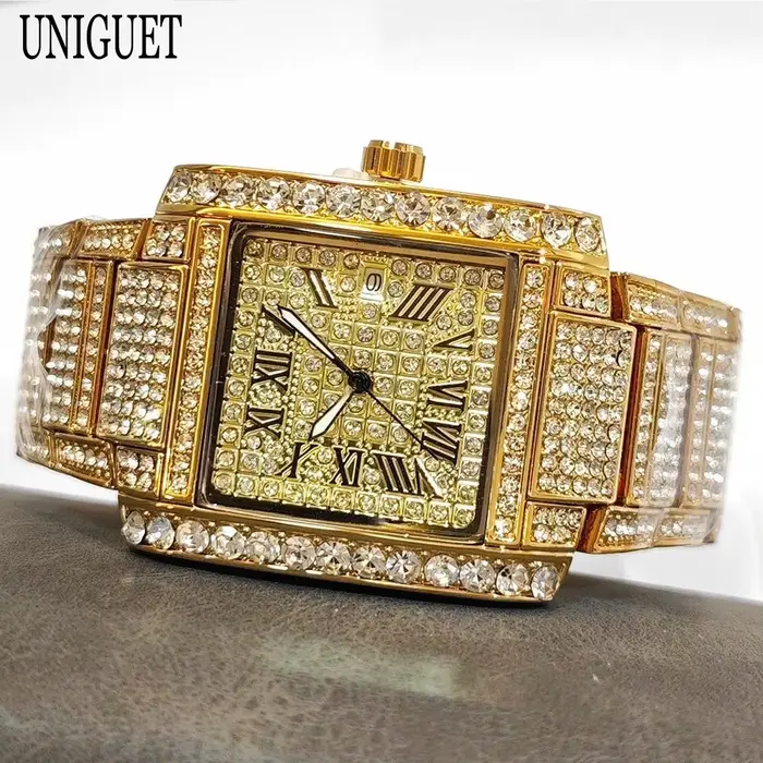 Umy GUET-Montre à Quartz de Luxe pour Homme