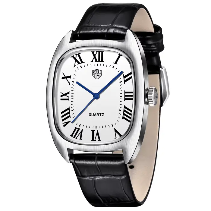 RollsTime hommes montres à Quartz 2025 Top marque de luxe VH31 montre pour homme en acier inoxydable