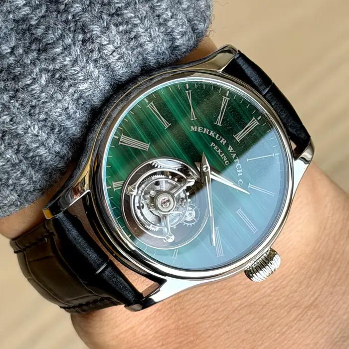 Merkur – montre Tourbillon 100% pour hommes