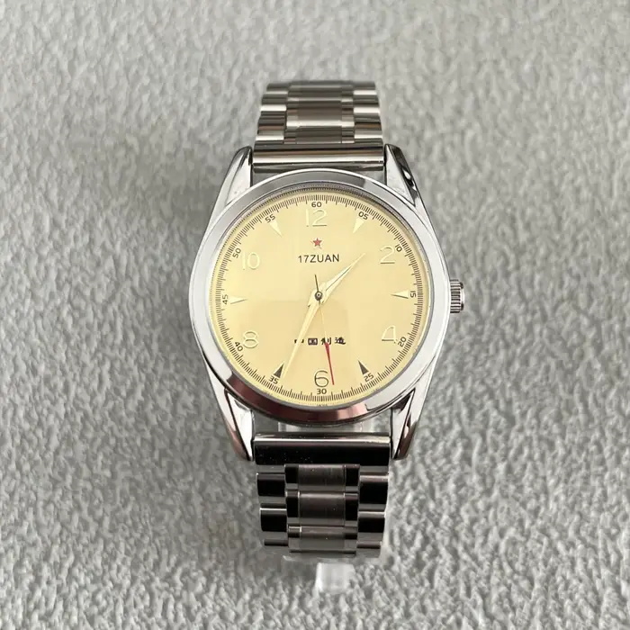 Montre à mouvement Antique des années 1990 avec mouvement mécanique manuel 7120, diamètre 39mm, épai