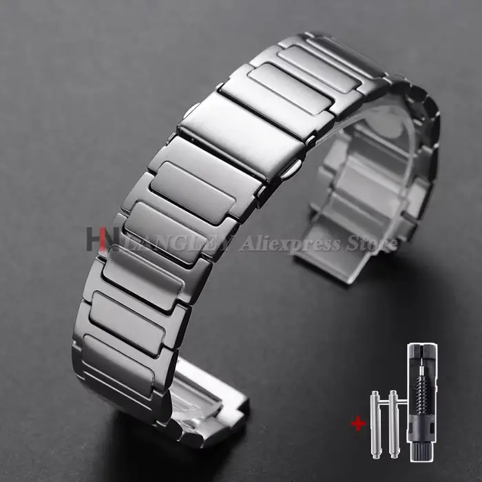 Bracelet de montre en acier inoxydable pour Casio, 18mm, 20mm, 22mm, pour montre connectée, boucle p
