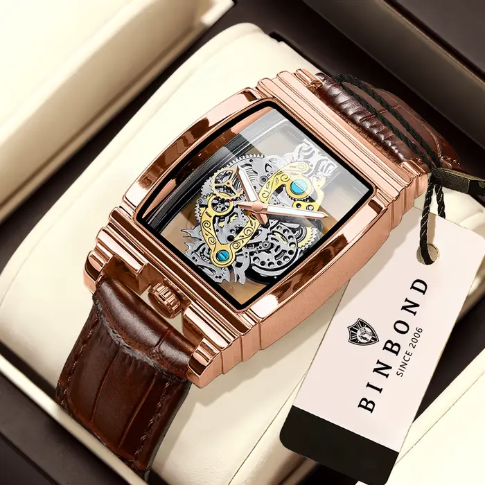 Montres à quartz vintage précises BINBOND pour hommes