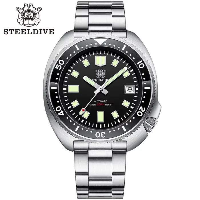 STEELDIVE SD1970 montre de plongée mécanique automatique capitaine Willard NH35 montres tortue hommage résistant à