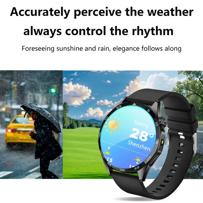 Montre connectée ERUN pour homme tracker d'activité appel et SMS sans fil écran TFT HD compatible iPhone Android occasions spéciales