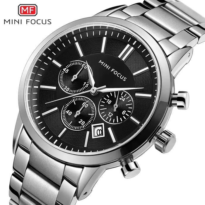 Montre de luxe Daniel Gorman pour hommes avec fonction chronographe et affichage de la phase de la lune pour occasions spéciales et tous les jours