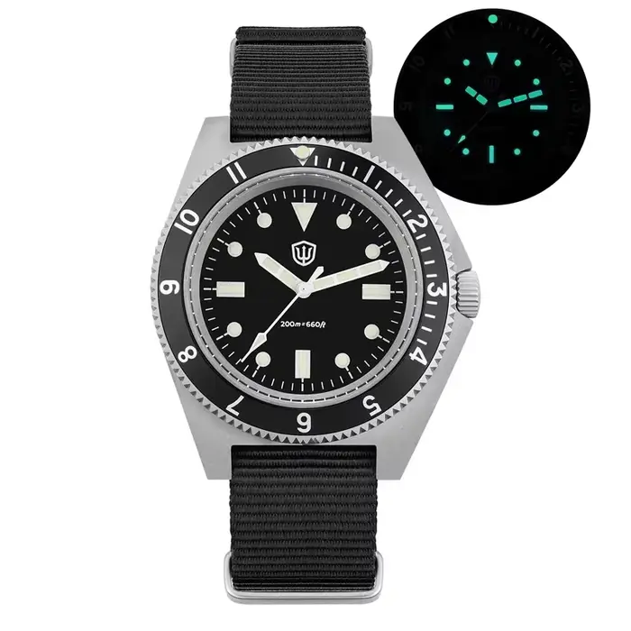 Watchdives WD1972 montre à Quartz VH31 balayage secondes mouvement saphir cristal BGW9 lumineux 20Ba