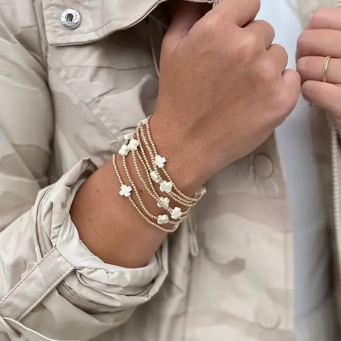 Vlen-Bracelet à breloques croisées pour femme