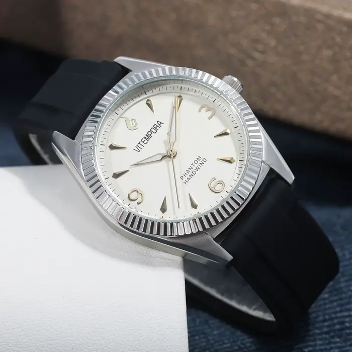Montre mécanique homme HEIMDALLR rétro acier inoxydable résistante à l'eau pour sport et loisirs occasions spéciales