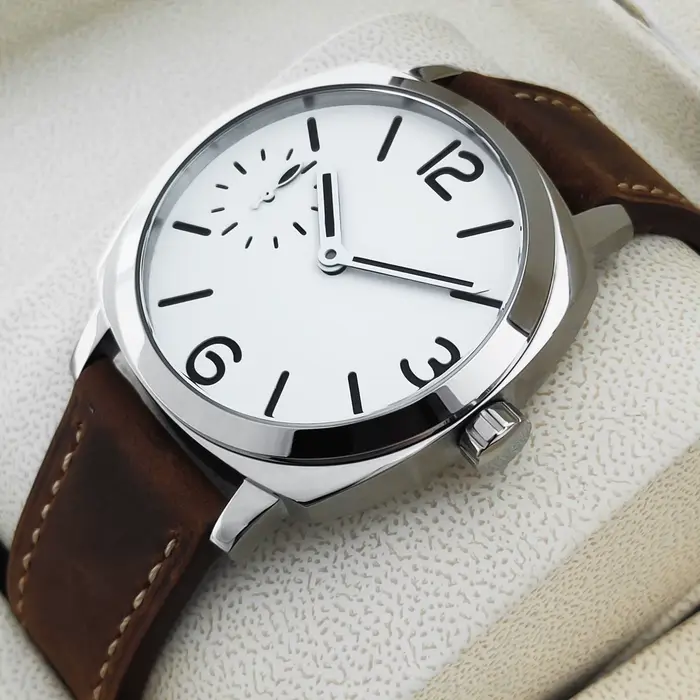 Montre mécanique manuelle Corgeut ST3600 42mm avec verre saphir pour homme