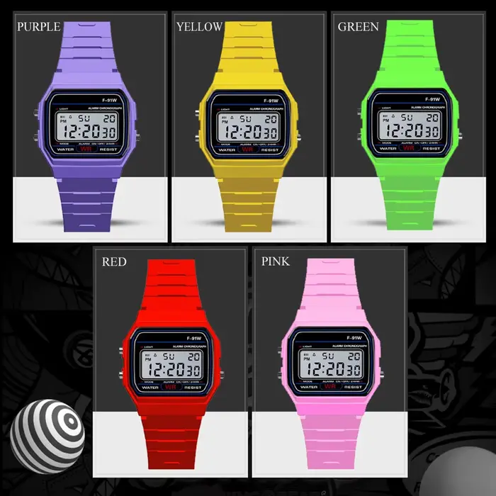 Hommes de luxe analogique numérique militaire armée Sport LED étanche poignet enfants montre
