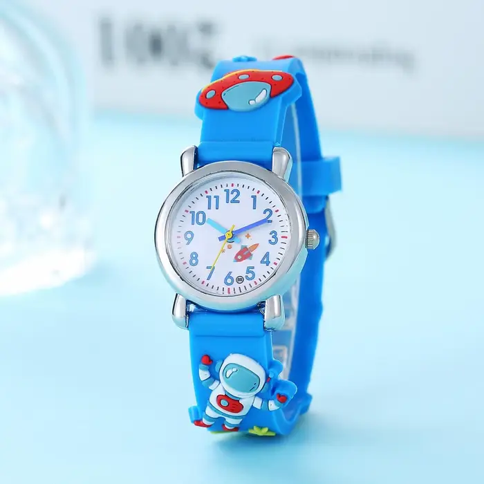 Nouvelle montre à Quartz d'astronaute ovni de dessin animé pour enfants étudiants