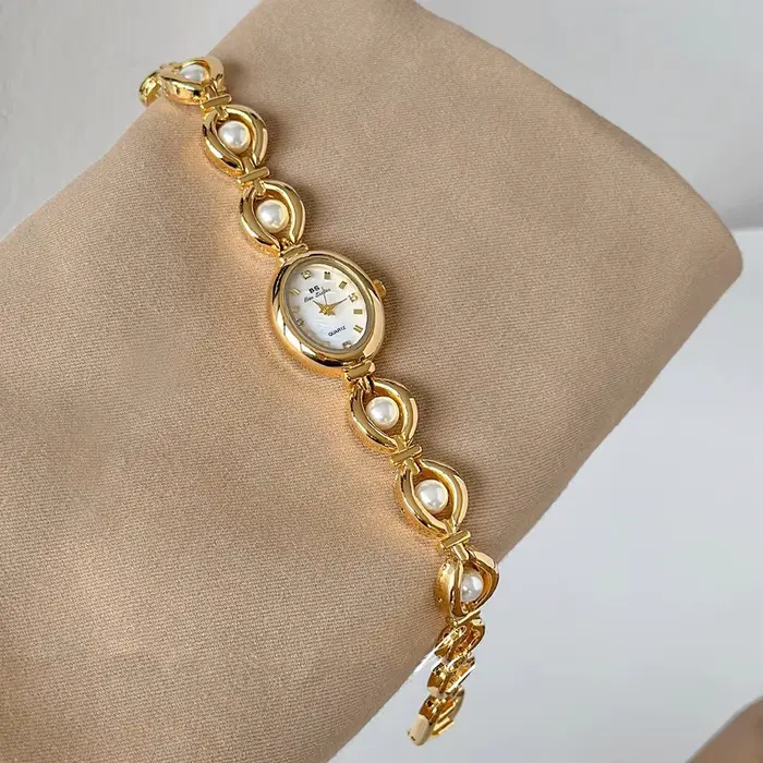 Montre pour femme Bracelet montres à Quartz marque de luxe Vintage décontracté petite horloge en argent haute qualité