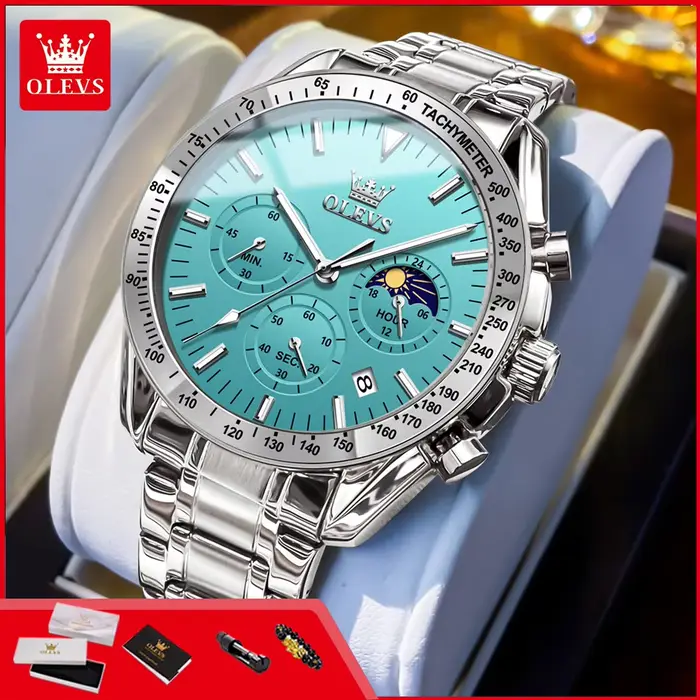Montre à quartz OLEVS 3618 en promotion pour homme