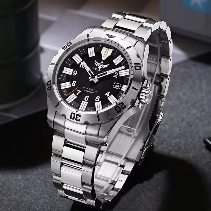 Montre YELANG V1036 Quartz Élégante pour Homme Résistante à l'Eau Occasions Spéciales Aventures Extraordinaires