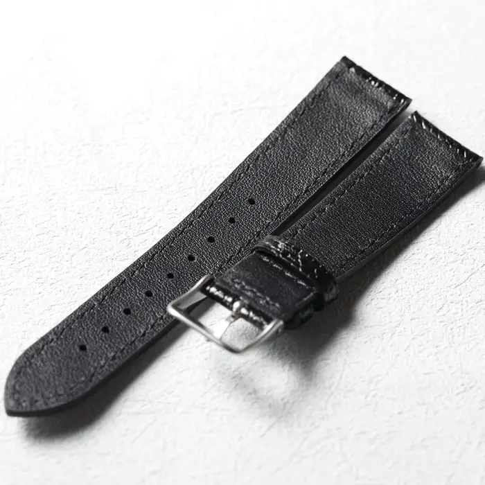 Bracelet de montre en cuir véritable pied d'autruche fait à la main