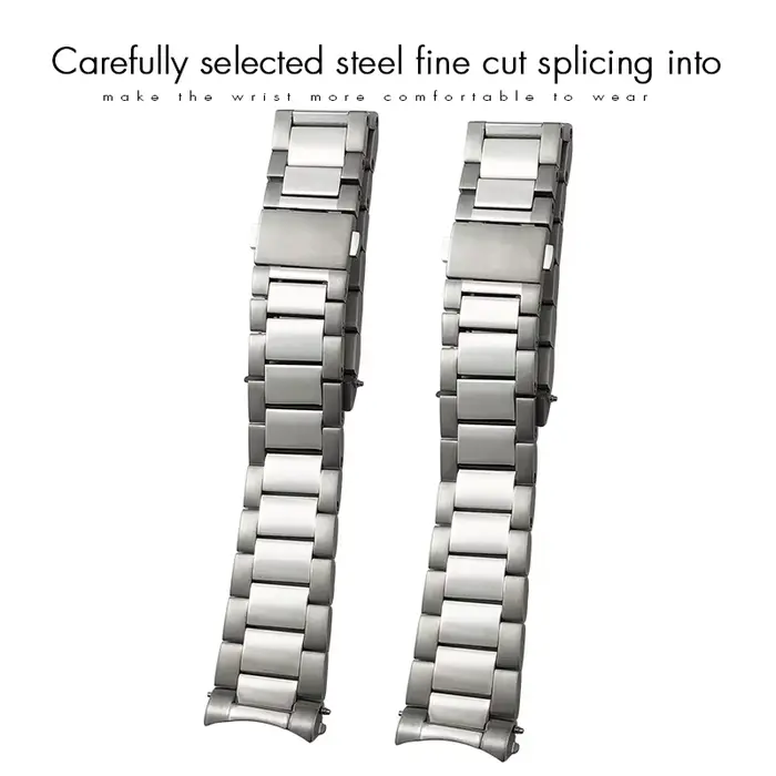 Bracelet de montre à extrémité incurvée pour Omega Seam84AT150 Aqua Terra