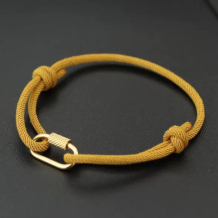 Bracelet en chaîne de corde fait à la main pour hommes