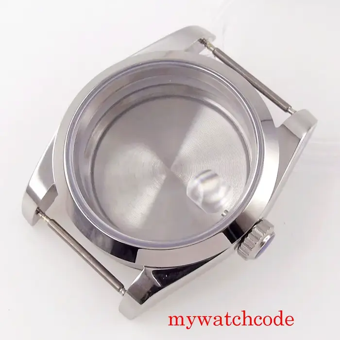 Noloo – coque de montre en acier, or Rose, 36mm, 39mm, lunette plate, pour NH34, NH35, NH36, NH38, N