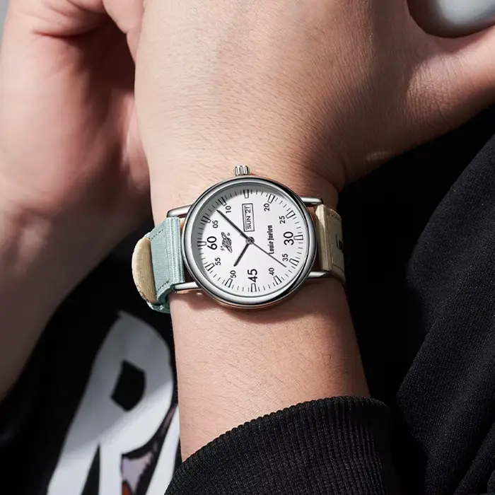 LOUIE JUELEN Montre personnalisée vintage américaine pour hommes