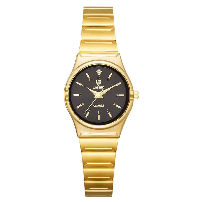 LIEBIG femmes montres à Quartz japon mouvement hommes de luxe en acier inoxydable femme dames montre