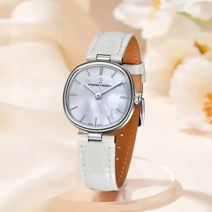 Montre de luxe Pagani Design 2026 cadran pierre ambrée quartz résistante à l'eau pour femmes occasions spéciales