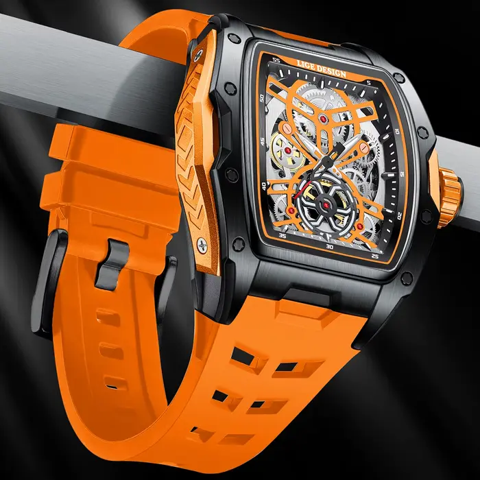 Montre mécanique automatique étanche pour homme
