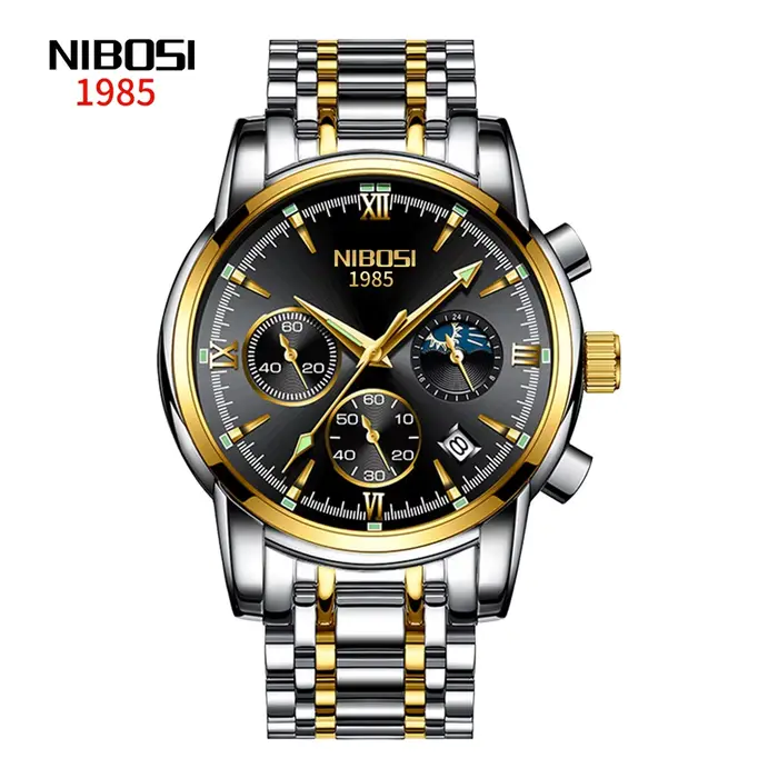 NIBOSI – montre-bracelet à Quartz pour hommes