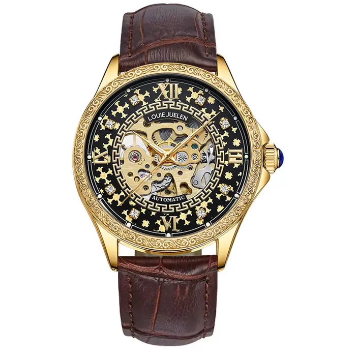Montre automatique pour homme en acier inoxydable