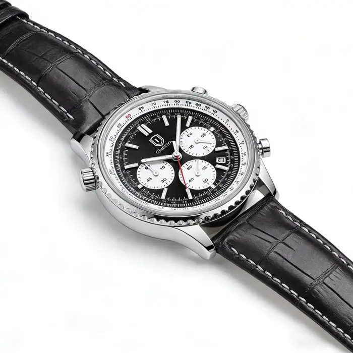 QINGXIYA – montre à Quartz en cuir pour hommes
