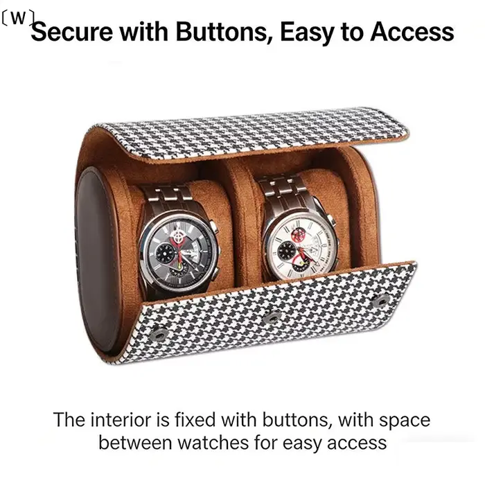 〔W〕〔W〕Étui de voyage pour montres avec 1/2/3 emplacements