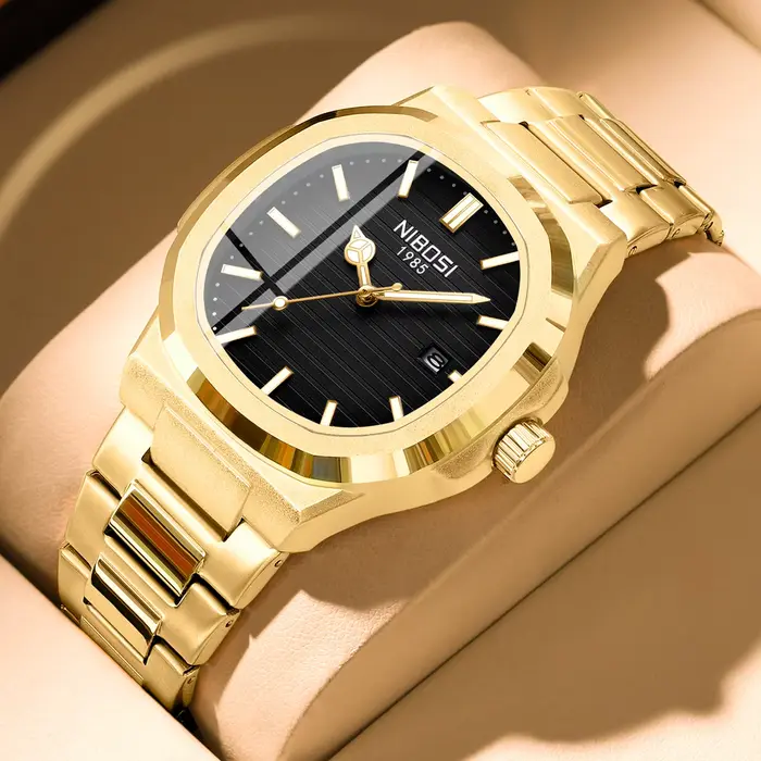 NIBOSI luxe hommes montres étanche lumineux Date