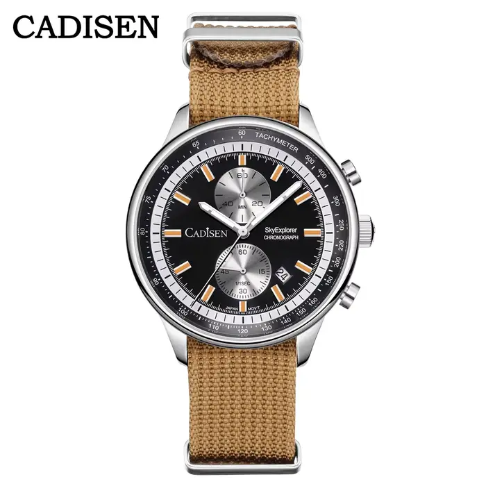 CADISEN 2026 nouvelles montres pour hommes montre à Quartz de luxe pour homme chronographe MIYOTA 0S