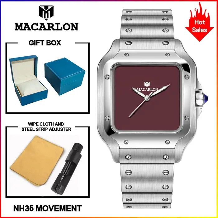 Montre mécanique pour homme MACARLON Design 2026