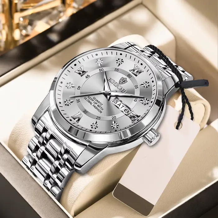 BINBOND Top marque de luxe montre de mode hommes 3ATM étanche Date horloge Sport montres hommes Quar