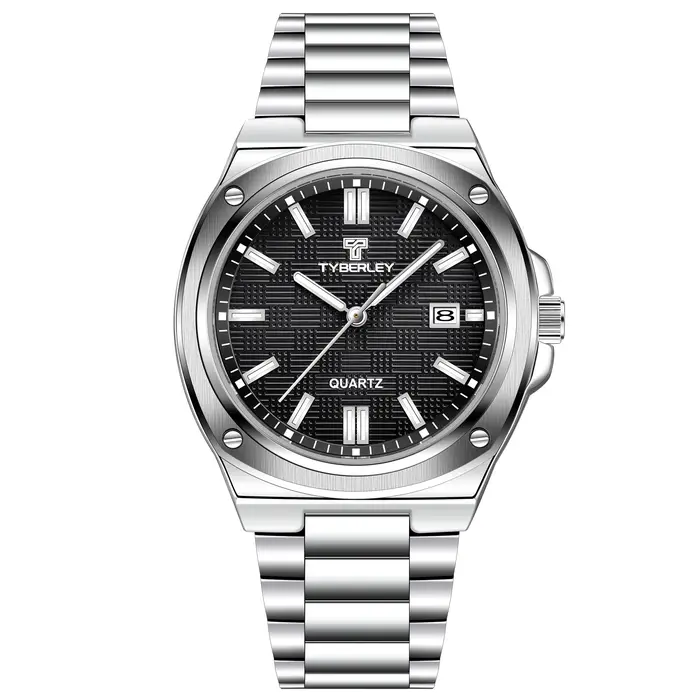 2025 nouvelle montre pour hommes TYBERLEY Top Design montres à Quartz de luxe pour homme en acier inoxydable étanche