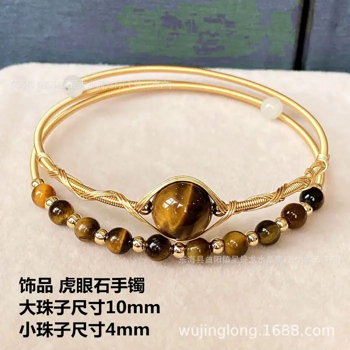 Bracelet en or 14 carats plaqué or, enroulé de fil, pour femme, à porter au quotidien ou pour une fê
