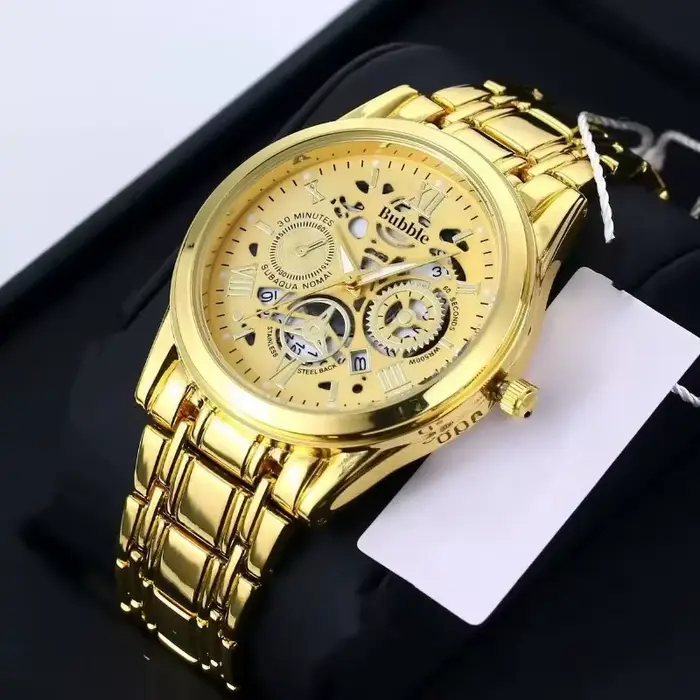 Montre à quartz automatique tendance pour homme - Luxe léger haut de gamme avec design romain lumine