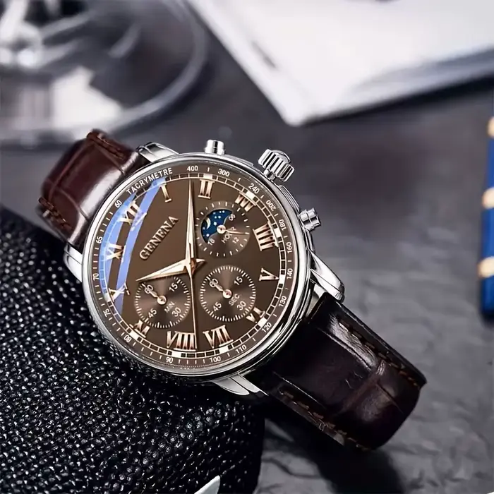SENOligHigh-Montre à quartz étanche pour homme