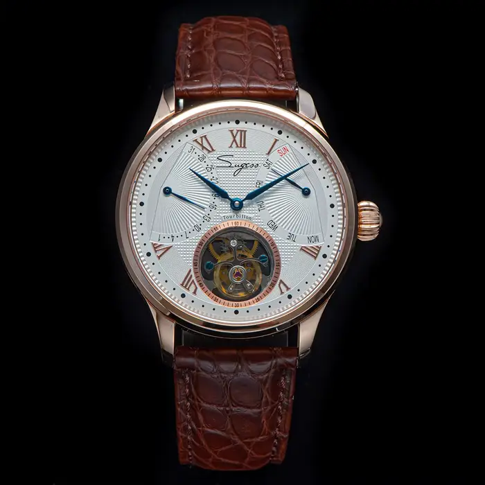 Montres-bracelets pour hommes Sugess Tourbillon
