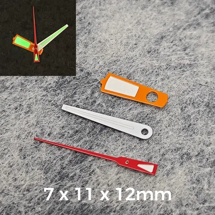Kit d'aiguilles de pointeur d'aiguilles de montre pour mouvement japonais NH35/NH36/4R36/7S, aiguill