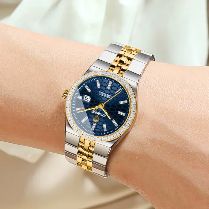 Montre-bracelet à quartz décontractée pour femmes BINBOND