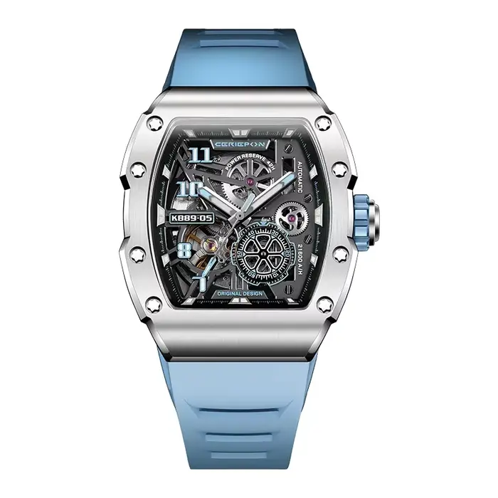 CERIEPON montre mécanique automatique modèle pour hommes marque évidé en forme de baril de vin montr