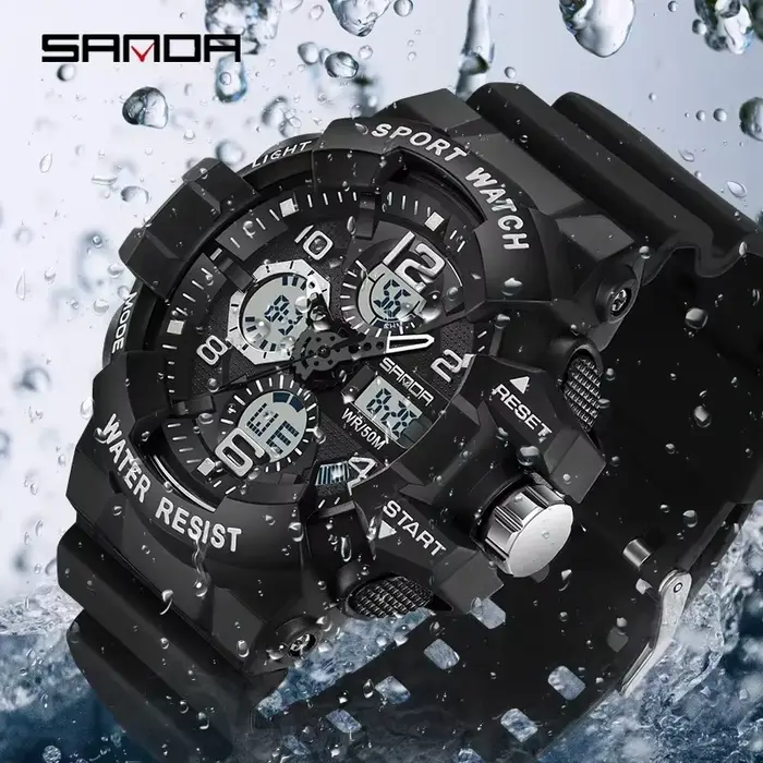 SANDA – montre militaire G-Style pour hommes