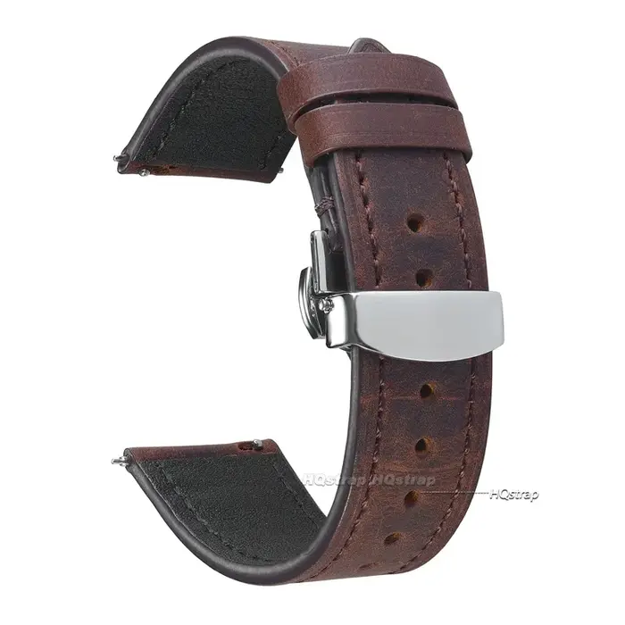 Bracelet de montre en cuir Vintage 18 19 20 21 22mm pour Omega hommes femmes