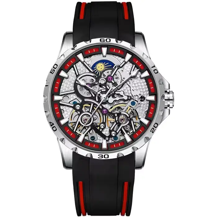 Montre mécanique à double tourbillon automatique de marque Ailang