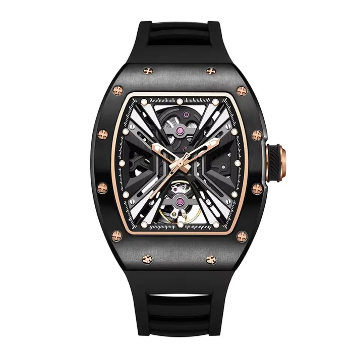 Montre automatique pour hommes, marque de luxe, mode, lumineuse, étanche, mécanique, montres de spor